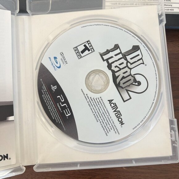 DJ Hero 2 PS3 PlayStation 3 - Complete CIB PS3 MINT DISK Mix Game - Picture 1 of 5
